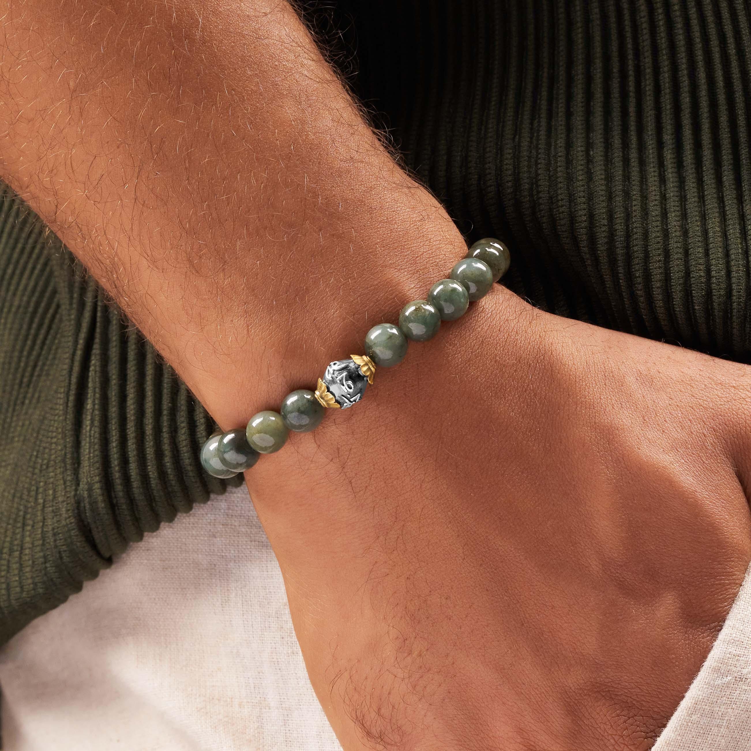 Tranquil Spirit Jade Mantra Bracelet - Image 2