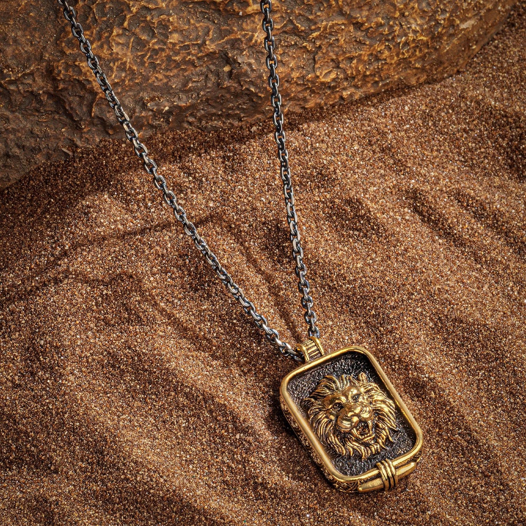 Ultimate Power Lion Box Pendant Necklace