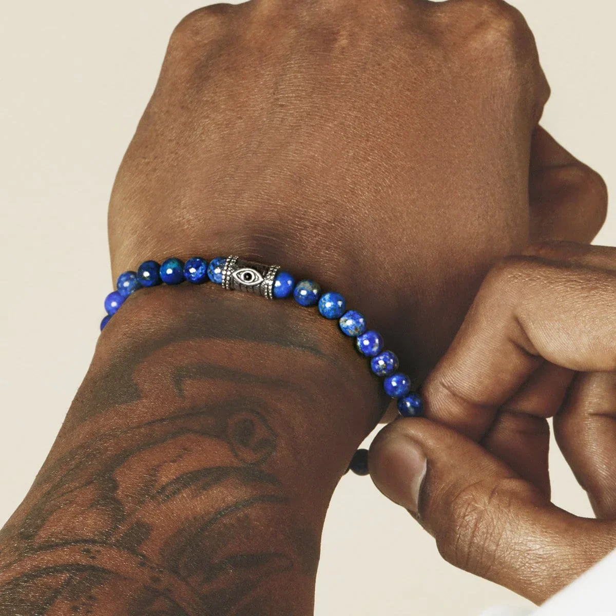 Ultimate Truth Lapis Lazuli Evil Eye Bracelet - Image 3