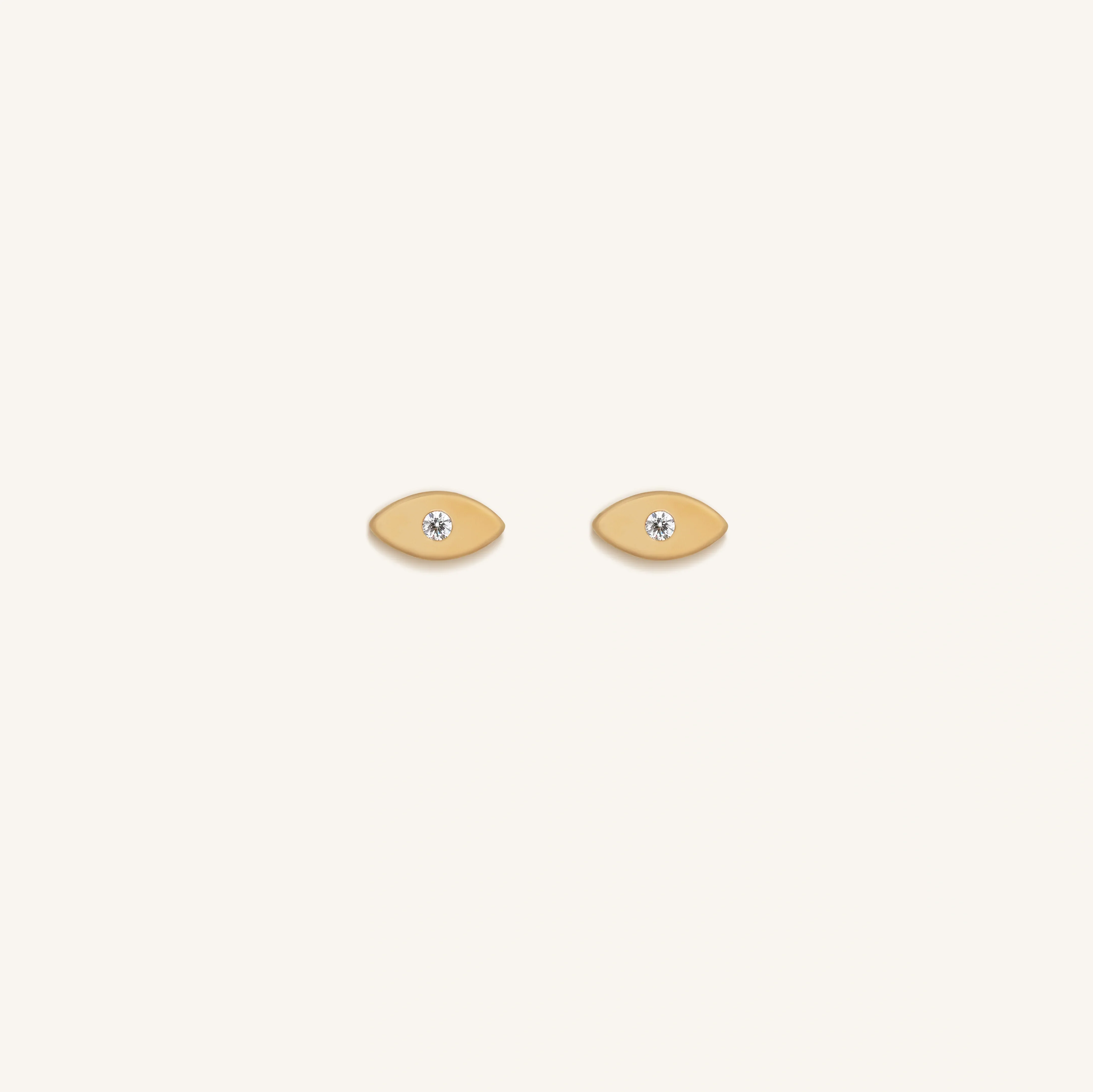 Uplifted Awareness Diamond Evil Eye Earrings