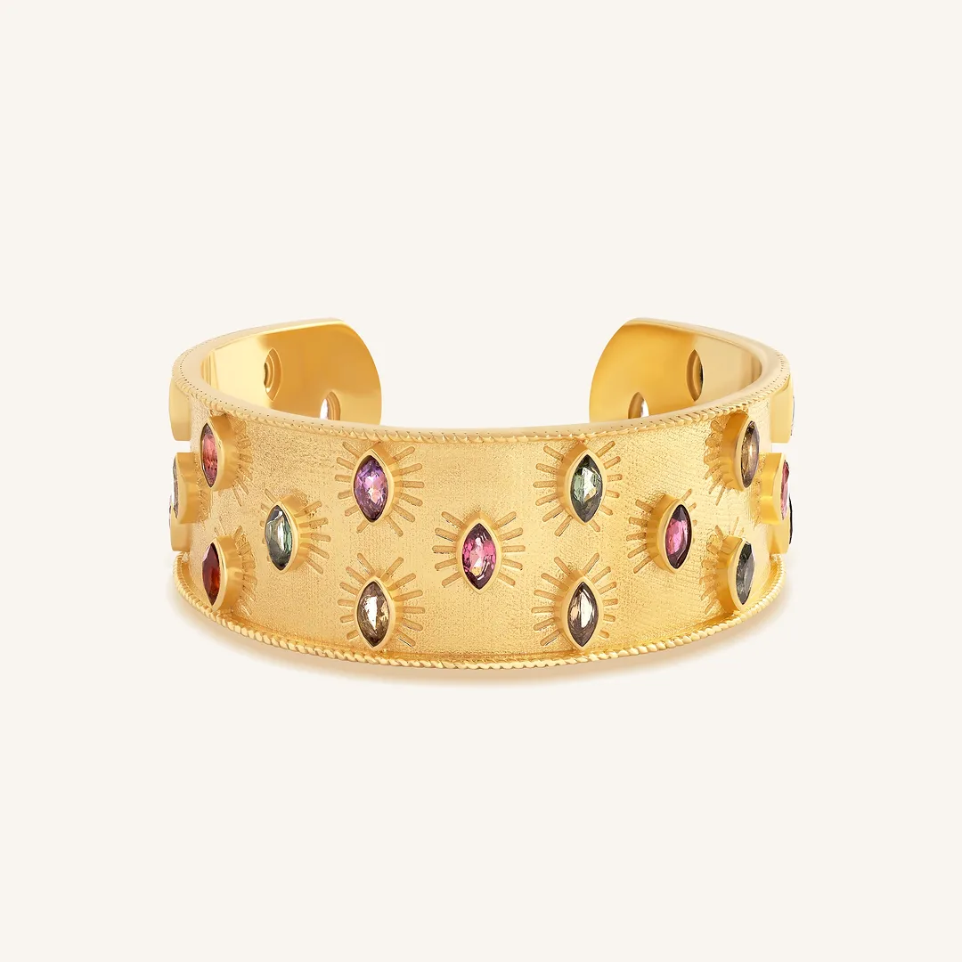 Vibrant Energy Tourmaline Cuff