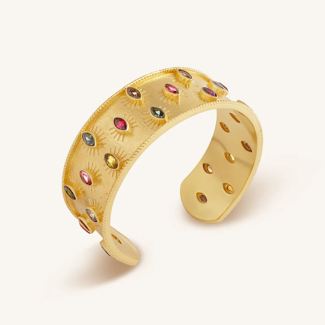 Vibrant Energy Tourmaline Cuff - Image 2