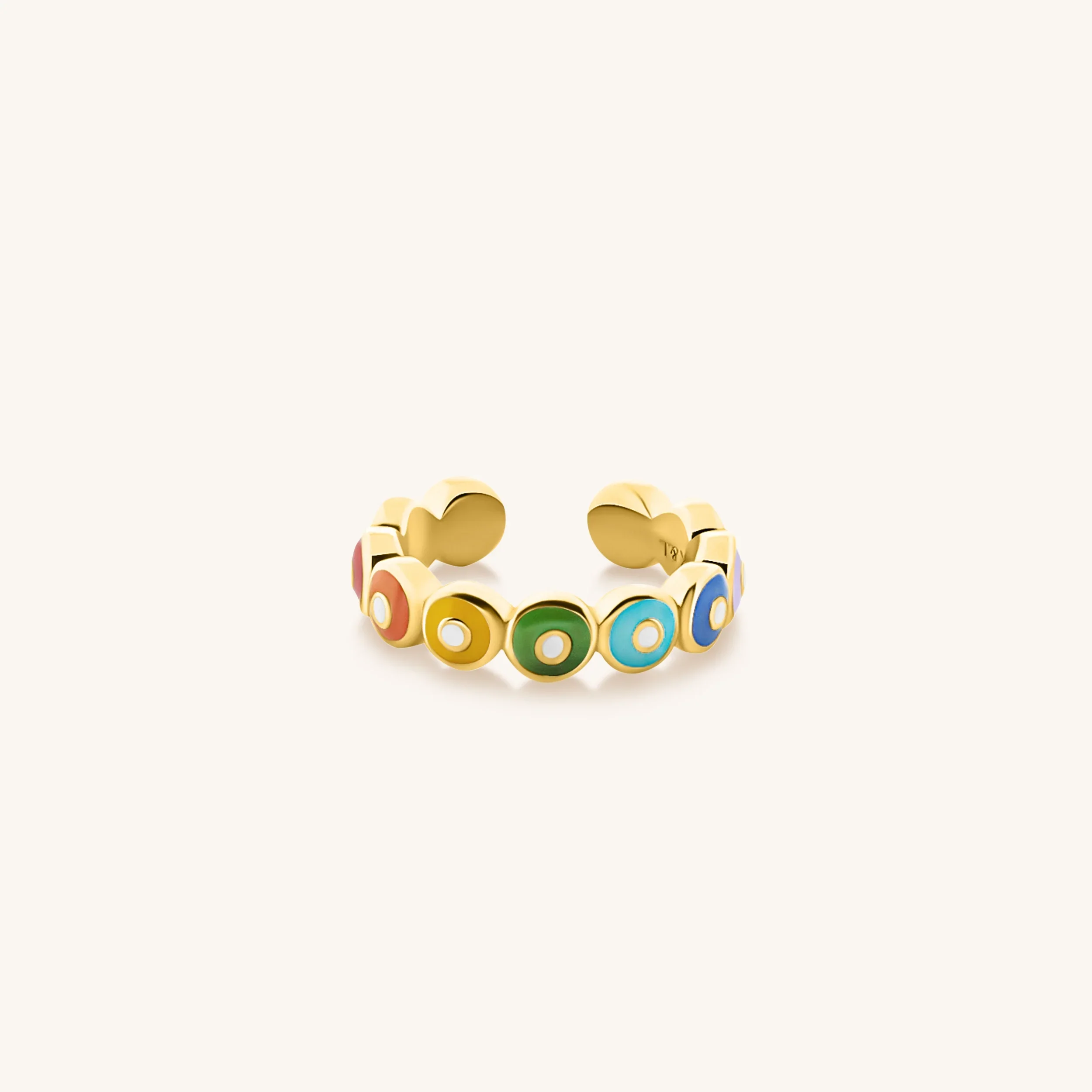 Vivid Personality Chakra Evil Eye Ring - Image 3