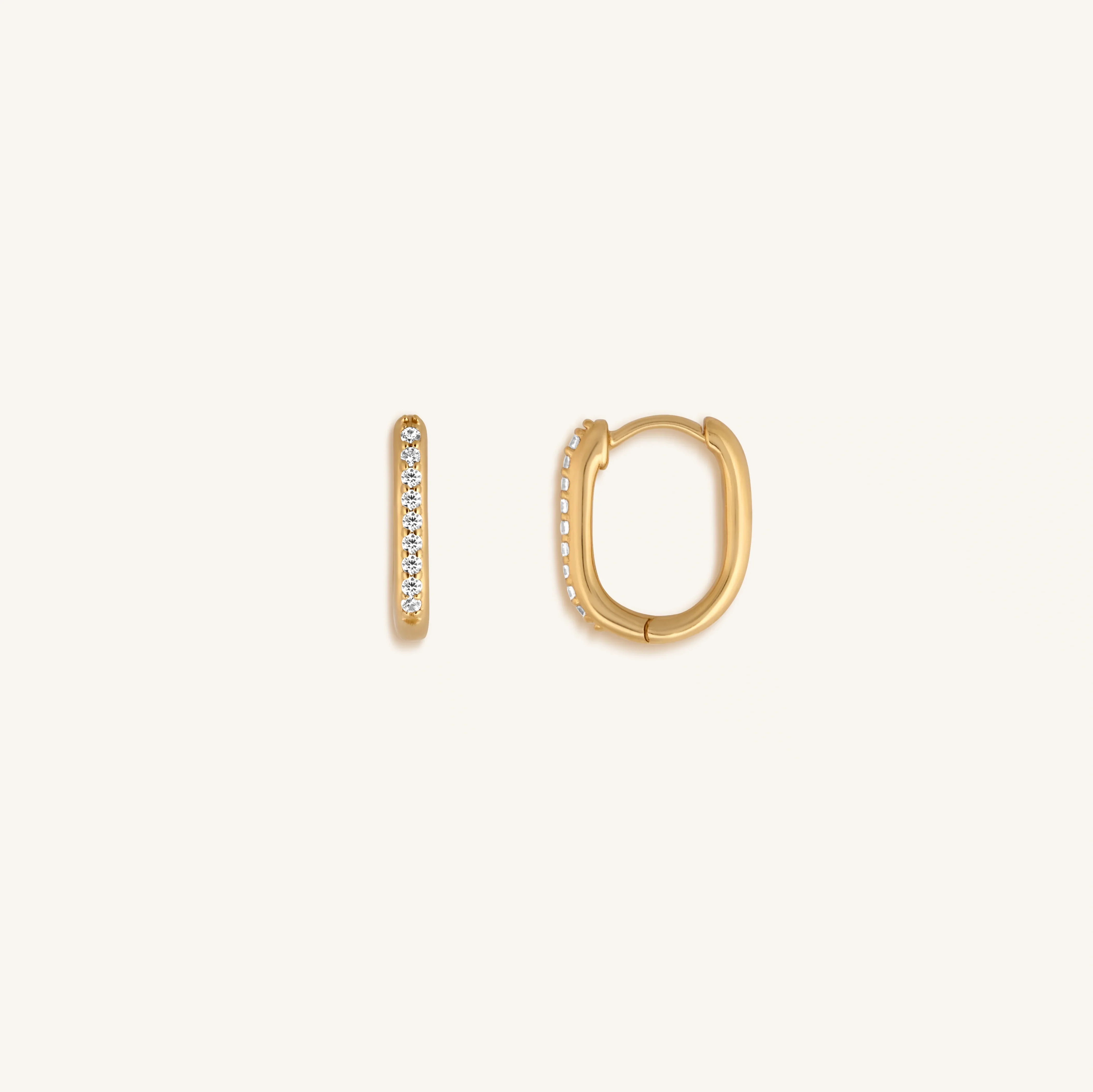 Welcomed Transformation Gold Hoop Earrings - Image 3
