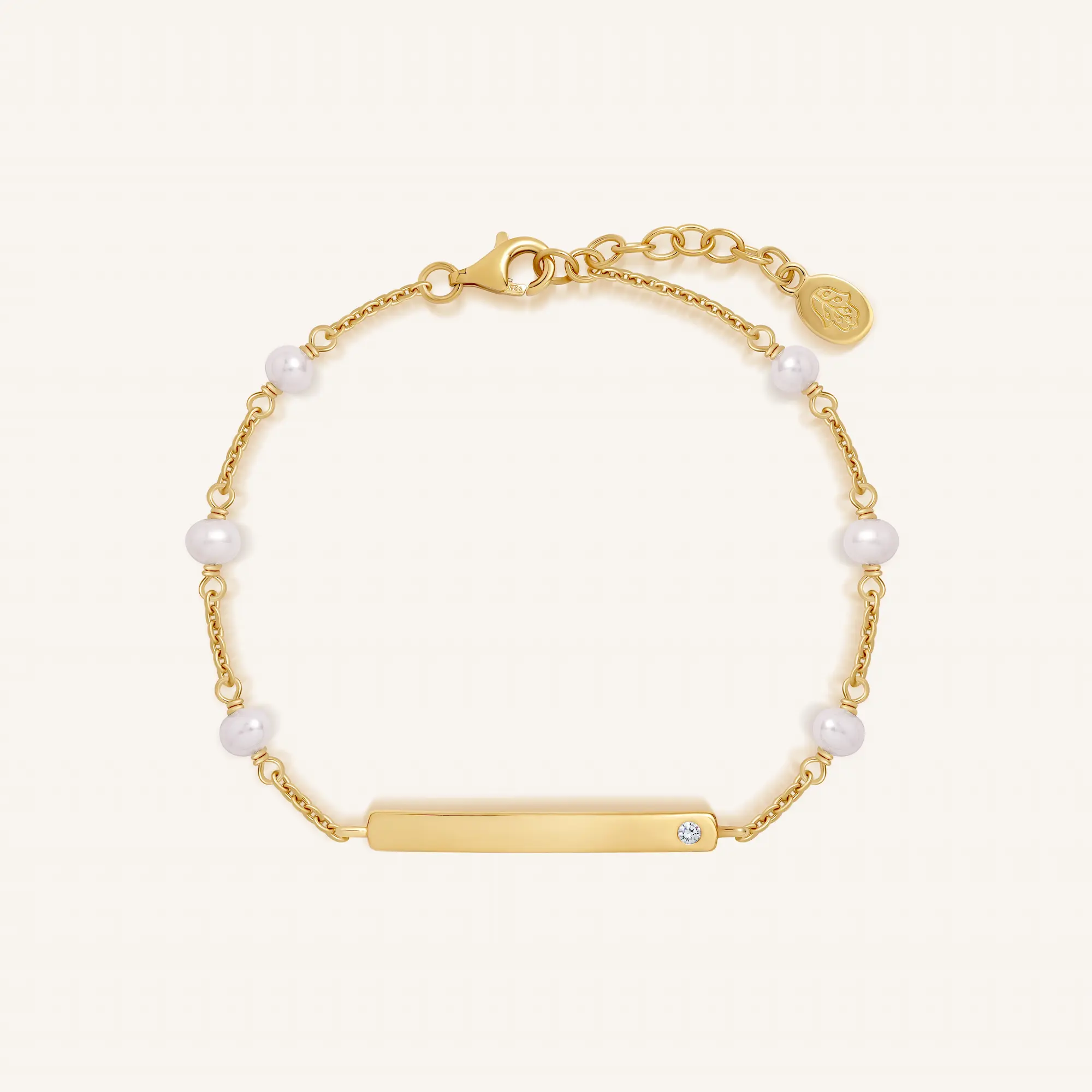 Written in Luck Pearl Engravable Bracelet